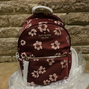 Kate Spade Dark Berry Chelsea Floral Backpack